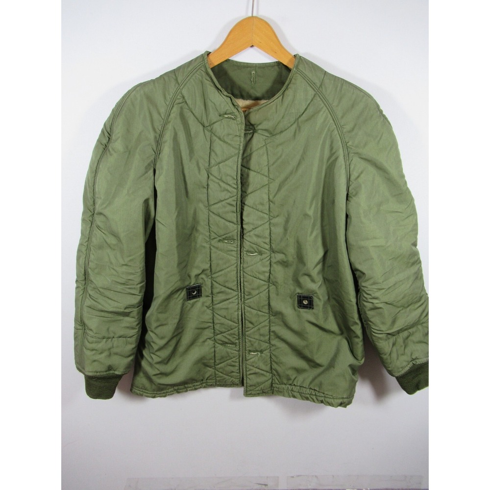 Vintage 60s Air Force Wool Jacket Liner Small Pilot Bomber Vietnam War Era USAF